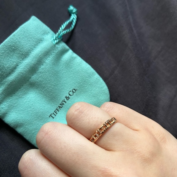 Tiffany&Co. T True Narrow Ring Sz 8 - Picture 4 of 5